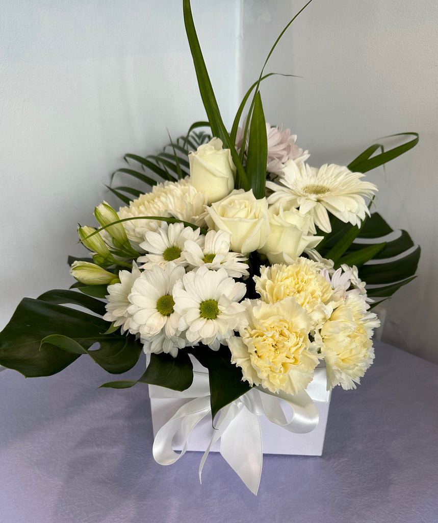 White Floral Box